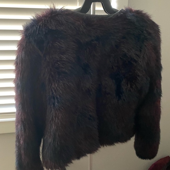 Faux Fur Coat H&M Size 6 - Picture 2 of 2